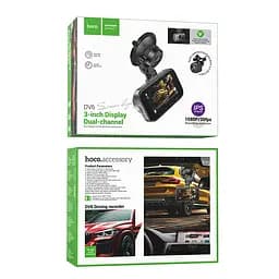 Відеореєстратор Hoco DV6 Driving recorder with 3-inch display (with rear camera) Iron gray - мініатюра 6