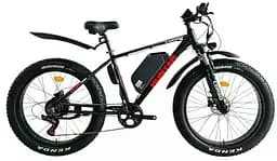 Електровелосипед Corso HUNTER 26 дюймів (500W, 48V, 15Ah) Чорно-Червоний