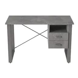 Письмовий стіл із ящиками Ferrum-decor Оскар 750x1400x600 метал Сірий ДСП Бетон 16 мм (FRD-103254)