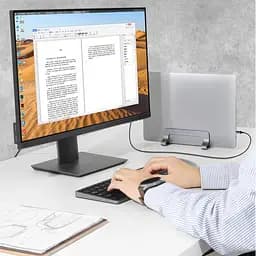 Вертикальна підставка для ноутбука OfficePro Grey (LS680G) - мініатюра 9