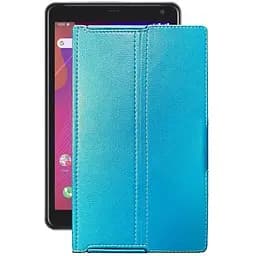Чехол StatusCASE из экокожи для планшета Prestigio Q Pro Голубой