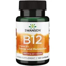 Вітамін В12 Swanson Vitamin B12 500 мкг 100 капсул