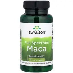 Натуральна добавка Swanson Full Spectrum Maca 500 мг 100 капсул