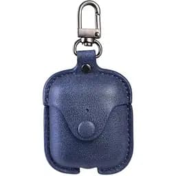 Шкіряний чохол Primo Hook для навушників Apple AirPods / AirPods 2019 Dark Blue