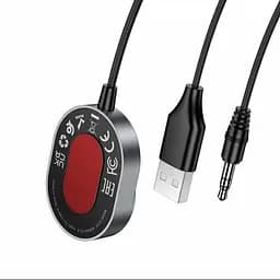 Аудіоресивер HOCO E150 Path car AUX Bluetooth receiver з кабелем (BT5.4, 1.5m) - мініатюра 3