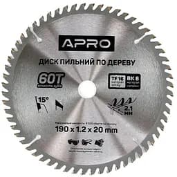 Диск пильний по дереву Apro 190 x 2016мм x 60T
