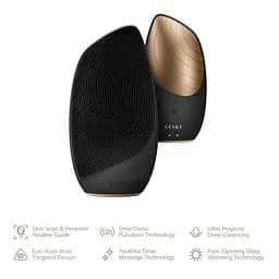 Уцінка. Електронна звукова термощітка для обличчя GESKE Sonic Thermo Facial Brush 6 в 1 сіра  - мініатюра 2