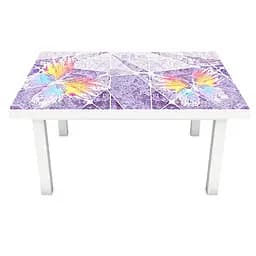 ПВХ наклейка на стіл Барвисті Метелики самоклейка під штукатурку Фіолетовий 60х120 см Happy Pocket Z181555 - мініатюра 2