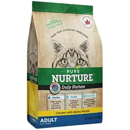 Сухой корм Pure Nurture для взрослых кошек с курицей и ячменем 1.5 кг