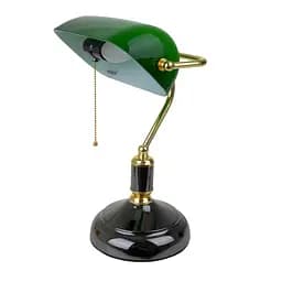 Настольная лампа Brille банковская зеленая MTL-52 E27 PN