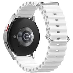 Силіконовий ремінець Hump Samsung Galaxy Watch Active 40mm - білий ширина кріплення 20мм Watchbands (W23-2WB11136547)