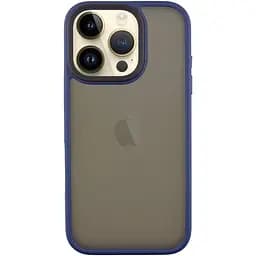 Чехол Epik TPU+PC Metal Buttons для Apple iPhone 16 Pro 6.3 Синий