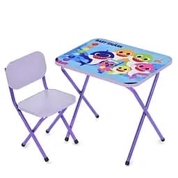 Детский столик складной со стульчиком M 5960-9 фиолетовый