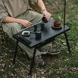 Складний стіл для барбекю Naturehike CNK2350CF018, сталевий, чорний - мініатюра 8