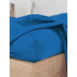 Простыня на резинке Good-Dream Сатин Blue 100х190 см синяя (GDSBSHEETF100190)