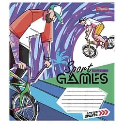 Набір зошитів 1 Вересня Sport games в клітинку 18 аркушів 25 шт. (766571) - мініатюра 2