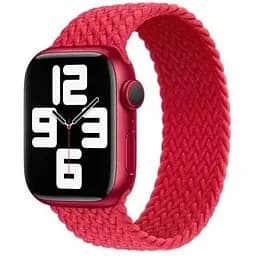 Ремешок CasePro Braided Solo Loop Red Size S для Apple Watch 42mm/41mm/40mm/38mm