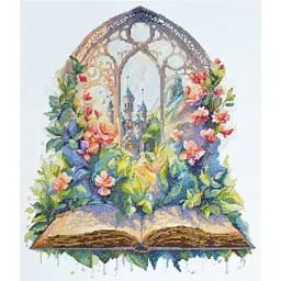 Набор для вышивания крестом Abris Art Жили-были... AH-202 35х30 см