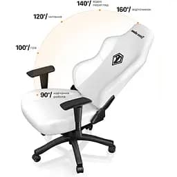 Геймерське крісло Anda Seat Phantom 3 L White (AD18Y-06-W-PV) [108620] - мініатюра 5