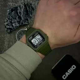 Чоловічий годинник Casio W-217H-3A Темно-Зелений ( AT1141-0121 ) - мініатюра 2