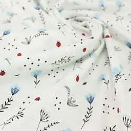 Пелюшки муслінові Cosas Blue Wildflowers 75x75 см, блакитні - мініатюра 3