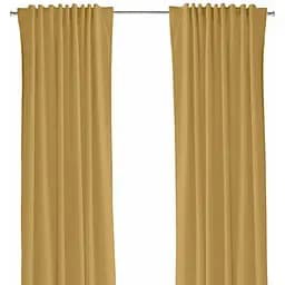 Шторы на кухню и комнату Cosas HONEY 180х250 см 2 шт горчичный (Curtains_25Mustard_DUK_180x250)