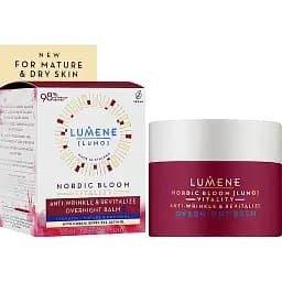 Бальзам для обличчя Lumene Nordic Bloom Vitality Anti-Wrinkle & Revitalize Overnight нічний відновлюючий проти зморшок для зрілої шкіри 50 мл - мініатюра 2