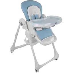 Стільчик для годування Toti W-48406 (1) м'який PU, м'який вкладиш, 4 колеса, знімний столик, червоний, в коробці