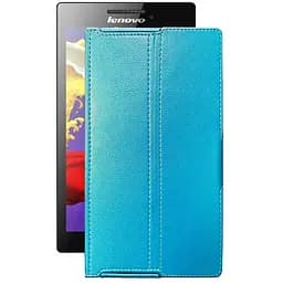 Чехол StatusCASE из экокожи для планшета Lenovo Tab 2 A7-10 Голубой