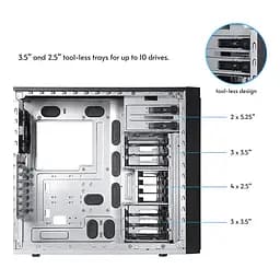 Корпус Chieftec UNI BW-01B-OP без БЖ 1x USB Type C 1 x USB3.0 ATX Black - мініатюра 8