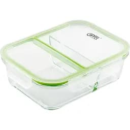 Вакуумний контейнер для зберігання продуктів Gipfel Caso з двома відділеннями 1.5 л (4204)