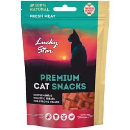 Лакомство для кошек Lucky star Кусочки вяленой трески 65 г