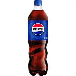 Напій Pepsi  безалкогольний сильногазований на ароматизаторах Пепсі-Кола з цукром та підсолоджувачами 0.75 л
