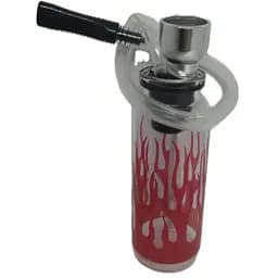 Трубка курильна скляна №HL-232 Вогонь Red (15297)