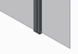 Душова перегородка Koer SR SP03-120x200-TR-01 Walk-In прозоре скло Easy Clean 8 мм, хром KR5398, прозоре, хром - мініатюра 2