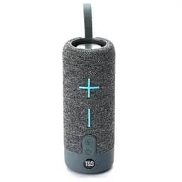 Портативна бездротова Bluetooth-колонка TG-619C з потужним звучанням LED-підсвіткою та ремінцем для перенесення Сірий