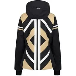Куртка CMP Women's Geometric Patterned Ski Jacket Black/Beige XXS (1097-32W0256-04UM 34) - мініатюра 4