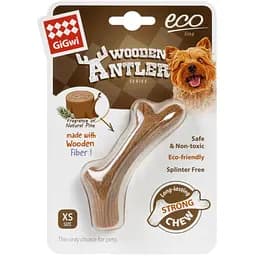 Игрушка для собак GiGwi Wooden Antler, рог, XS, 10х1,5 см (2339)