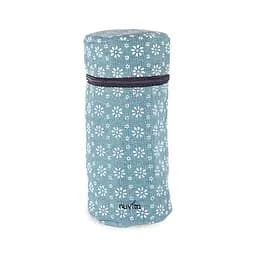 Чохол для пляшечок Nuvita MyMia квітковий орнамент, блакитний (NV8805FLOWER)