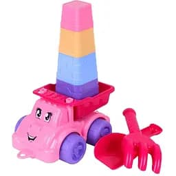 Машинка Набір для гри з піском ТехноК 7051TXK Рожевий