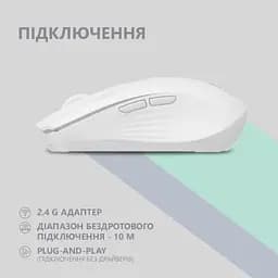 Комп'ютерна мишка 2E MF270 Silent Rechargeable Wireless White (2E-MF270WWH) - мініатюра 2