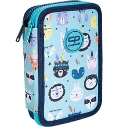 Пенал з наповненням ТМ CoolPack Jumper 2 , 2 відділення, 19,5х12,5х4см, блакитний (E66547)