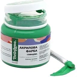 Акрилова фарба Brushme глянцева Світло-зелена AP5023 50 мл