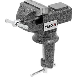 Тиски настольные вращающиеся с ковковой Yato губки b=60мм (YT-65009)