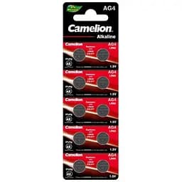 Батарейка Camelion AG4 / LR626 / LR66 / V4GA Alkaline x 10 (AG4-BP10)