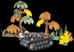 Конструктор COBI 1:48 PANZER II AUSF.A 2718 - мініатюра 2