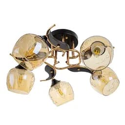 Люстра потолочная Brille в спальню E27 60W BK (LK-703S/5)