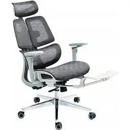 Офісне крісло GT Racer B-2450 White/Gray [121431] - мініатюра 6