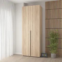 Шафа для одягу з двома штангами Idea Д-125 Дуб Сонома