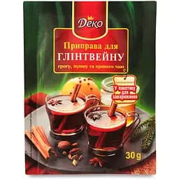 Приправа Деко для глінтвейну, грогу, пуншу та пряного чаю 30 г (723662)